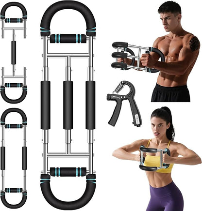 Twister Arm Trainer, 9-Level Adjustable/Non-Adjustable (20-270/20-160Lbs), Non-Foldable/Foldable, with Adjustment Tool & Mechanical Counting Grip, Home Gym Exerciser for Men Women