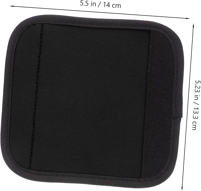 Mikikit 2pcs Deadlift Squat Pad Barbell Hip Thrust Lifting Grip Protection Polyester Mat Accessories