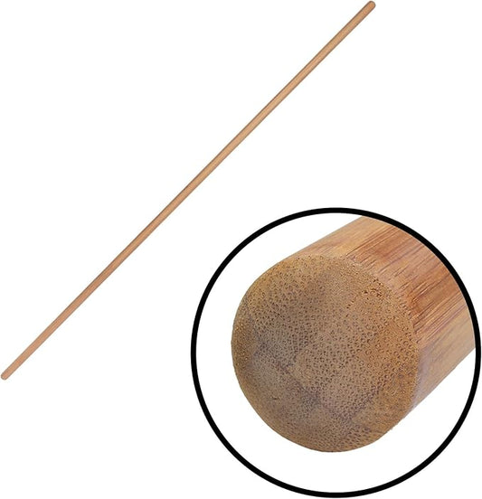 BambooMN Bamboo Stick for Fitness, Yoga, Physical Rehabilitation - Stretch, Excercise, and Posture Pole - Rounded Edges - 66" x 1" - 6 Sticks