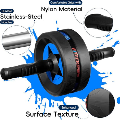 Ab Roller Wheel for Abs Workout - Abdominal Exercise Equipment with 2 Knee Pads for Home Gym, Core Strength Training, Fitness Equipment for Men & Women