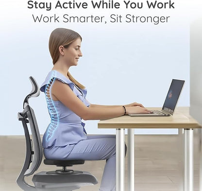 Active Seat Balance Trainer & Core Balance Disc | Portable Chair Posture Corrector for Home or Office | Improve Posture, Core Strength & Stability While Sitting