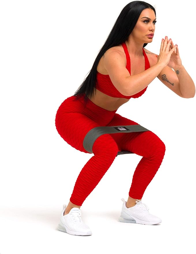 The X Bands Exercise Resistance Bands - Non-Slip Extra Thick Fabric Hip Loop Booty Bands - 20, 30, 40, 50 lb - Fitness Workout for Legs, Butt Training, Stretching, Yoga