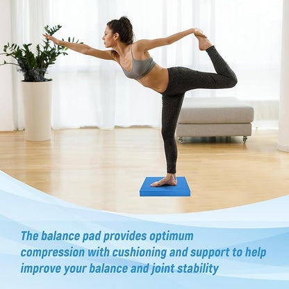 High-Density Balance Pad for Exercise,Non-Slip Foam Mat for Pilates, Fitness,Yoga, Core Training Physical Therapy, Knee Pad for Floor