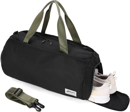 BE SMART Waterproof Mens Gym Bag with Shoe Compartment, Duffle Bag with Wet Pocket for Men, Lightweight Large Sport Carry On Duffel Bag With Tpu Pocket for Travel, Sports, Fitness & Workout