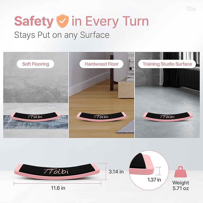 Premium Turn Board for Dancers & Skaters – Improve Turning, Balance & Spins Technique | Ballet, Ice Skating & Dance Training Equipment