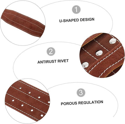 Fitness Waist Belt for Weightlifting Protective Sports Strap for Heavy Training Lumbar Support for Men and Women Brown Xl Waist