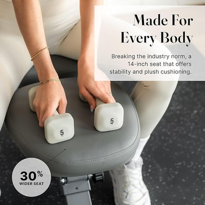 WeGym Fitness Bench, Adjustable, Collapsible, Comfortable, and Luxurious Home Gym Bench for Strength Training