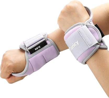 Wrist Weights with Thumb Loops Lock for Women Men 1 Pair 2 3 4 5 6 LBS Arm Weight Ankle Weights Weighted Gloves for Running Walking Jogging Physical Therapy Gym Workout Cardio Exercises