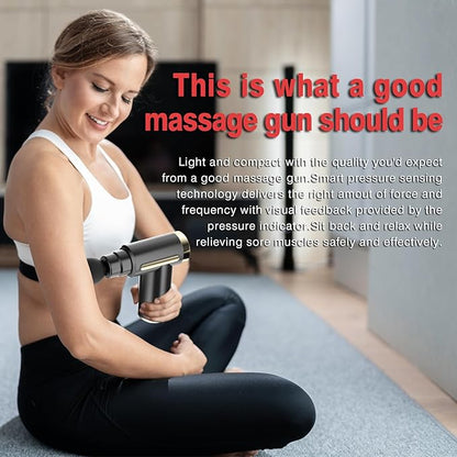 cotsoco Massage Gun Deep Tissue for Pain Relief with 4 Massage Heads & 6 Speeds, Electric Mini Handheld Body Massager for Any Pain Relief, Best Gifts for Dad and Mom