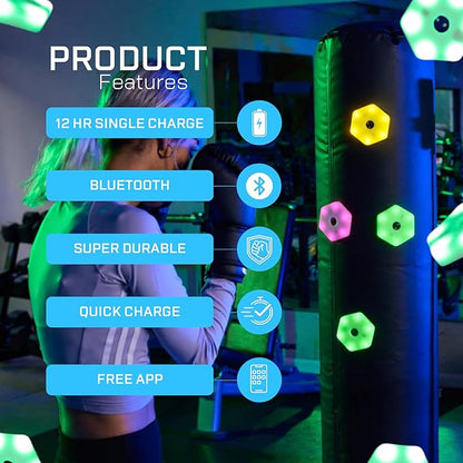 Reaction Training Platform for Boxing and Martial Arts. Improve Neuro-Ability with Training Lights That Improve Your Reaction Skills. Develop Quick Feet, Explosiveness, and Lateral Quickness