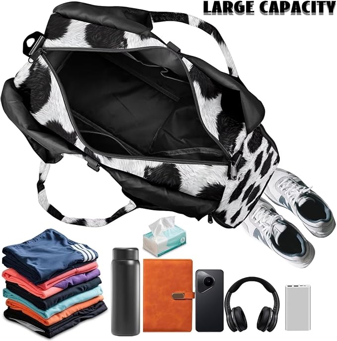 Gym Bag with Yoga Mat Holder Large Tote Bag With Multi Pockets for Women Men Dry Wet Separated Pocket Carryall Yoga Tote Bag for Pilates Travel Workout Office