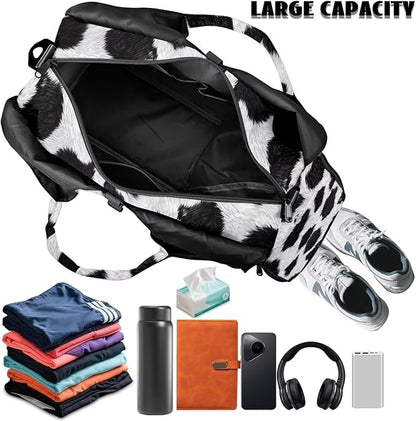 Gym Bag with Yoga Mat Holder Large Tote Bag With Multi Pockets for Women Men Dry Wet Separated Pocket Carryall Yoga Tote Bag for Pilates Travel Workout Office
