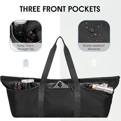Large Yoga Mat Bag with Shoes Compartment and Wet Pocket Ladies Pilates Gym Tote Bag with Yoga Mat Holder Strap for Women Men Workout Carrier Stuff Accessories