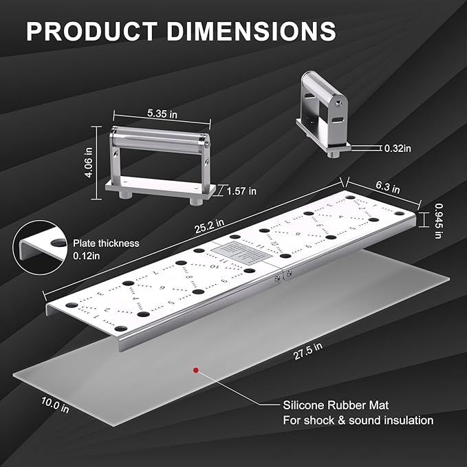 Push Up Bar - Heavy-Duty Stainless Steel Pushup Stands with Non-Slip Base, 500LB Capacity, Portable Home Gym Equipment for Strength Training & Floor Workouts