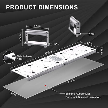 Push Up Bar - Heavy-Duty Stainless Steel Pushup Stands with Non-Slip Base, 500LB Capacity, Portable Home Gym Equipment for Strength Training & Floor Workouts