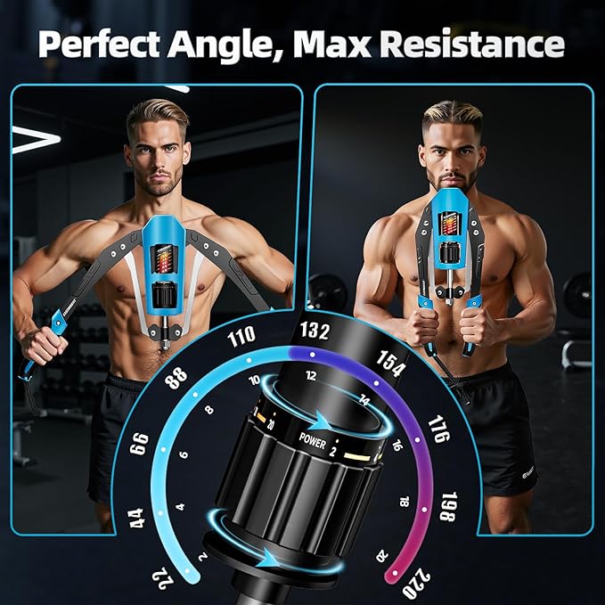 EAST MOUNT Twister Arm Exerciser - Adjustable 22-440lbs Hydraulic Power, Home Chest Expander, Shoulder Muscle Training Fitness Equipment, Arm Enhanced Exercise Strengthener