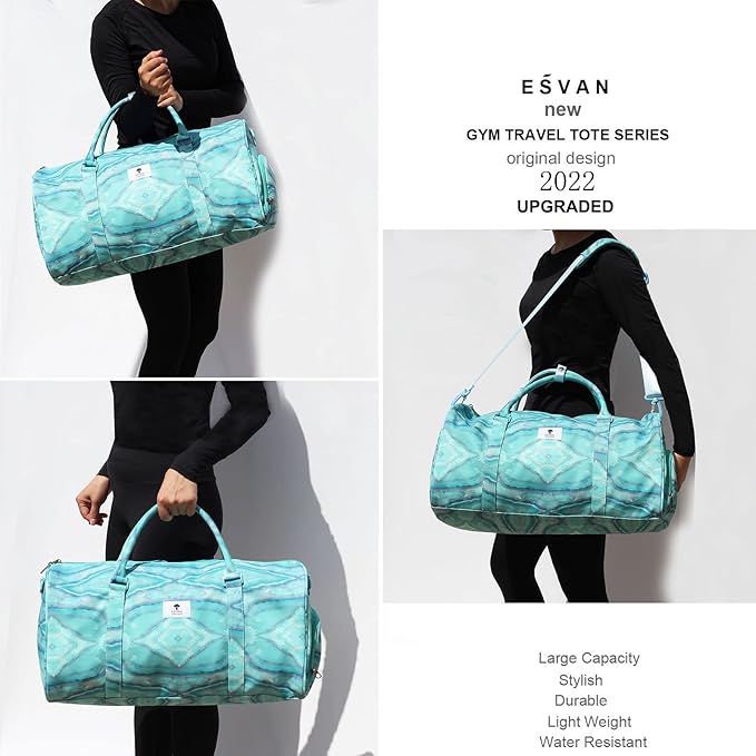 Original Floral Water Resistant Duffel Bag Gym bag Weekender Travel Bag for Gym Beach Travel Daily Bags