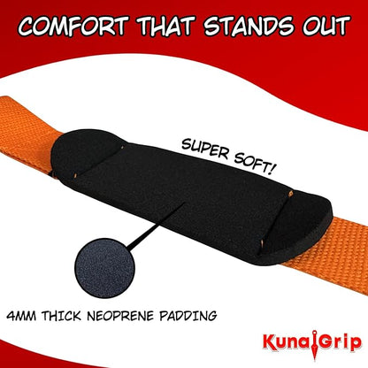 Anime Lifting Straps - Padded Wrist Straps for Weightlifting, Bodybuilding, Gym Workouts, Powerlifting, Deadlifts & Fitness (Soft Cotton 23.5 inch, 1 Pair)