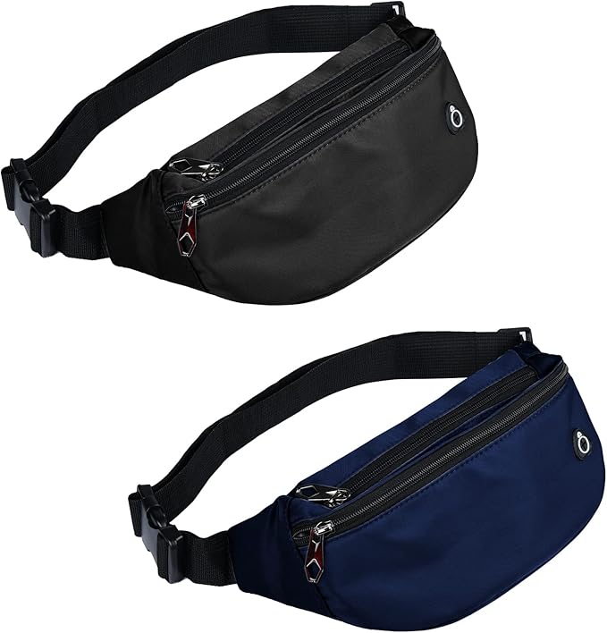 Fanny Pack for Men Women, Waterproof Sports Waist Bag Pack, Belt Bag for Travel Hiking Running