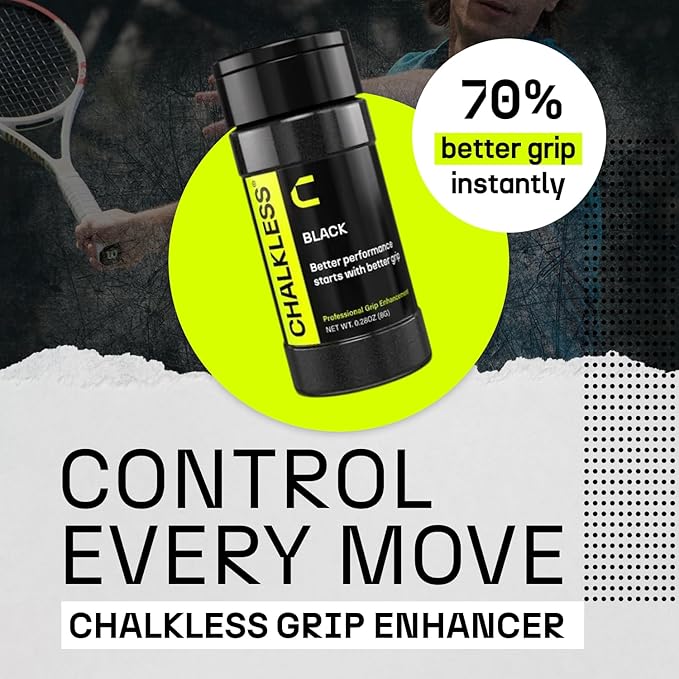 Chalkless Grip Enhancer – Premium Liquid Chalk Alternative & Less Mess Hand Chalk for Bouldering, Baseball, Tennis, Football, Archery, Golf, and More, Non-Toxic Long-Lasting & Reliable