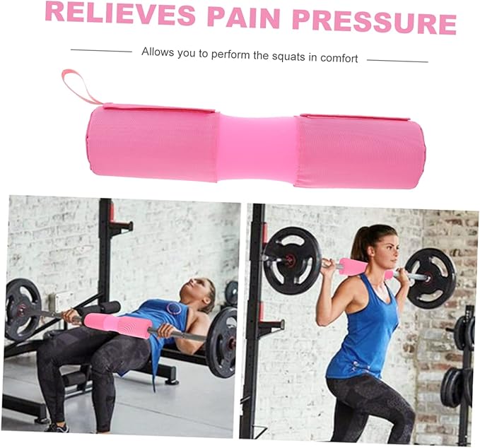 VICASKY Barbell Shoulder Pad Neck Cushion for Squats Hip Thrusts Lunges Portable Fitness Equipment for Enhanced Comfort and Support During Workouts Random Style