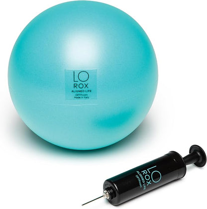 OPTP Lo Rox Body Sphere with Pump - Inflatable Small Pilates Ball with Pump for Exercise, Massage, and Core Workouts — from Lauren Roxburgh