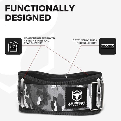 Weight Lifting Belt for Men and Women - Great for Squats, Deadlift, Lunge, Exercises and Training - Best for Olympic, Cross-Training and Bodybuilding Workout