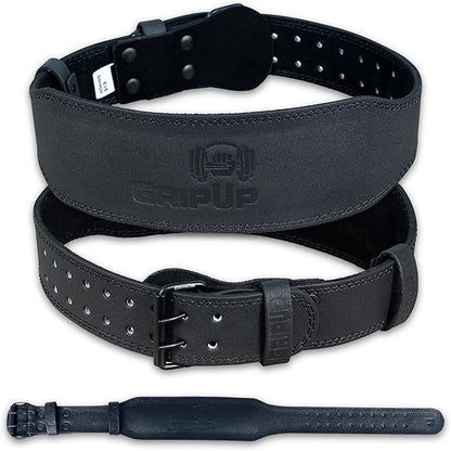 Leather Weightlifting Belt for Men & Women – 4" & 6" Width – Heavy Duty Gym Belt for Powerlifting, Bodybuilding, CrossFit – Adjustable Support for Back & Core – Ideal for Squats & Deadlifts