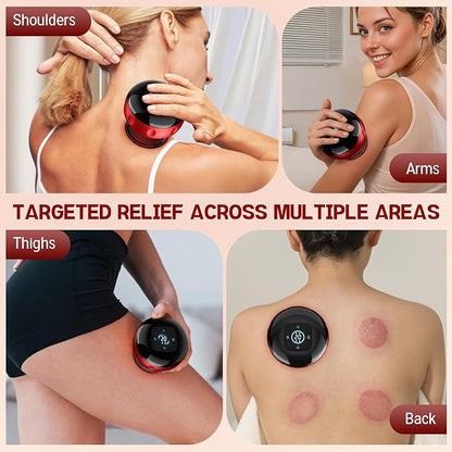 2 Pack Cupping Set, Smart Cupping Therapy Massager, 7 in 1 Red Light Cupping Therapy Set with 2 Modes for Targeted Pain Relief, Muscle Soreness,Tighter Skin,Cupping Kit with 12 Levels Suction and Heat