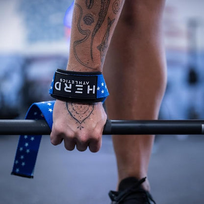 Lifting Wrist Straps – 23" Length x 1.5" Width – Padded Neoprene Cotton Straps for Weightlifting, Powerlifting, Functional Training, Strength Training & Deadlifts – Heavy Duty Grip Support