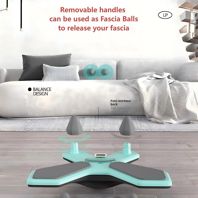 Balance Board with Maze Game Core Trainer with Pleasure 360° Tilt & Twist Plank Board with Multi-Functional Handles Phone Holder Plus Elbow Pad