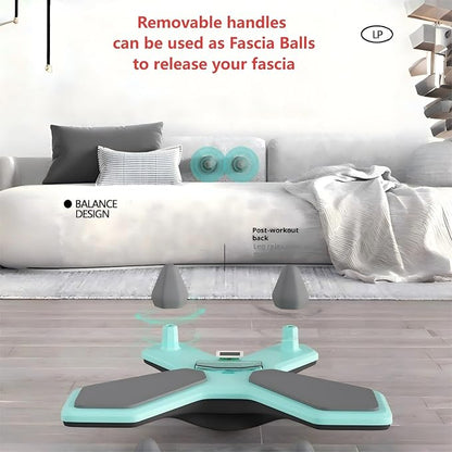 Balance Board with Maze Game Core Trainer with Pleasure 360° Tilt & Twist Plank Board with Multi-Functional Handles Phone Holder Plus Elbow Pad