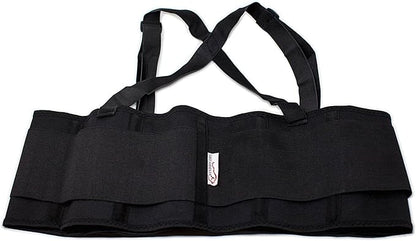 SAFE HANDLER Lifting Support Weight Belt -Black | Lower Back Brace Protects & Relieves Back Pain, Stable Support Belt with Dual Adjustable Straps and Breathable Mesh Panels, X-Large