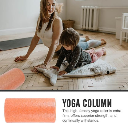 Muscle Massage Roller Foam Yoga Fitness Roller Epp Material Orange 30x15cm Body Relaxation Massage Stick for Muscle and Comfort