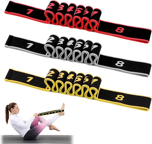 3PCS Fitness Resistance Bands with Handles,Resistance Bands with Handles, Fitness Resistance Band for Stretching and Yoga,Fashion Puller Exercise,Adjustable Bands for Full Body Stretching Shaping