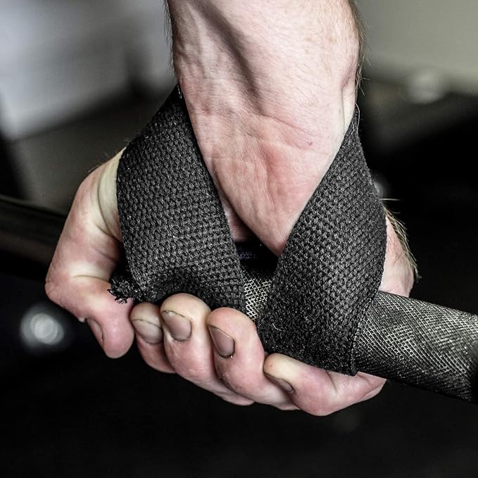 Serious Steel Fitness 1.5 to 1.75 inches wide Lifting Straps | Olympic Weightlifting Strap | Olympic Pulling Straps | Deadlift Strap | Axle Strap