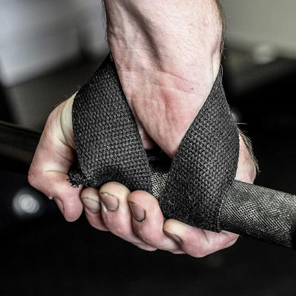 Serious Steel Fitness 1.5 to 1.75 inches wide Lifting Straps | Olympic Weightlifting Strap | Olympic Pulling Straps | Deadlift Strap | Axle Strap