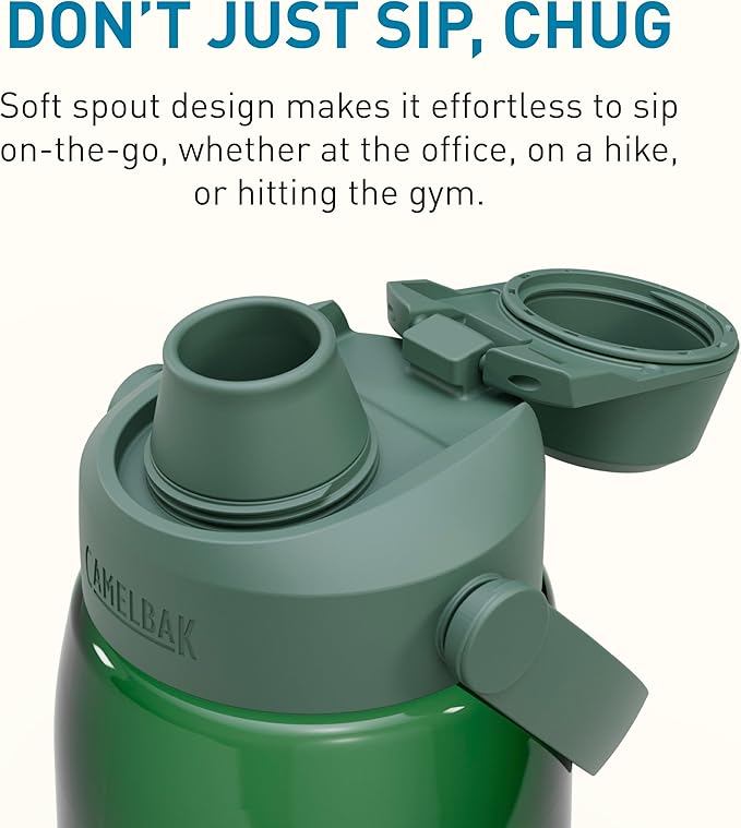 CamelBak Thrive Chug Tritan Renew Water Bottle Forest Green, 32oz