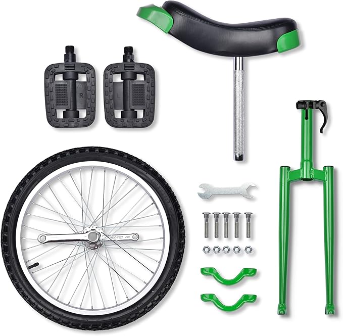 AW 16/18/20/24 Inch Wheel Outdoor Unicycle Adjustable Seat Exercise Bicycle Fit Adults Kids Outdoor Sports Fitness Exercise, for Choice
