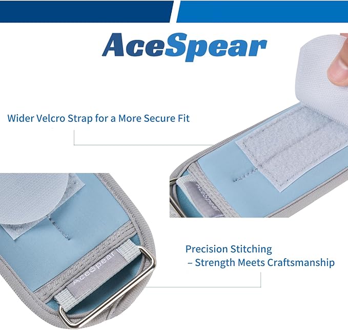AceSpear Ankle Weights Sets for Men Women Kids 1lb 2lb 3lb 4lb 5lb Leg Weights Arm Wrist Weights Gym for Foot Exercise Training Workout Walking Jogging Yoga