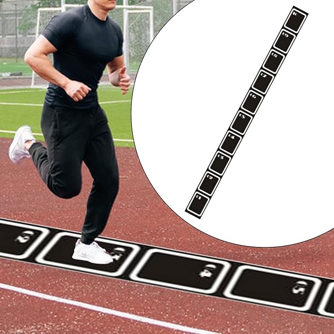 pistro Agility Training Ladder Mat Speed Ladder Workout Rugby Soccer Outdoor Playing Field Fitness Footwork Trainer Improve Speed