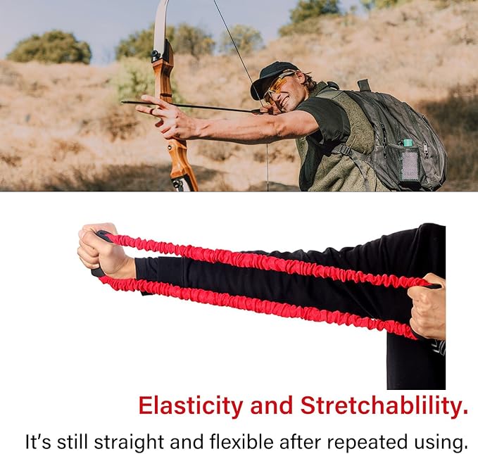 SOPOGER Archery Bow Trainer Rubber Stretch Bands 25-45 Lbs Draw Strength Training Device Aids Release Trainer Exerciser Workout Resistance Practice Equipment for Archery Bow Accessories
