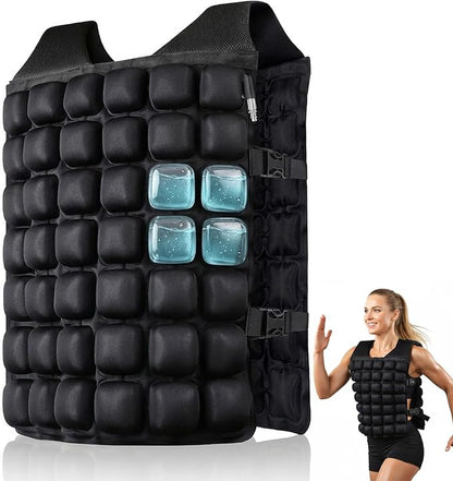 Water-Filled Weighted Vest for Women & Men, 0-23lb Adjustable Weight Vest for Walking, Running, Fitness & Strength Training, Odor-Free & Washable Workout Vest with Even Weight Distribution for Summer