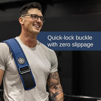 Weight Lifting Belt for Squats, Weightlifting Belt for Deadlifts - 4in Back Support for Bodybuilding | Powerlifting, Locking Metal Buckle, Weight Lifting Belts for Men - Quick Locking