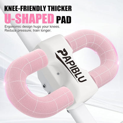 Abdominal Trainers - Adjustable Ab Trainer Machine, Foldable Abdominal Workout Equipment with Knee Protection - Home Gym Core Strength Trainer for Men & Women