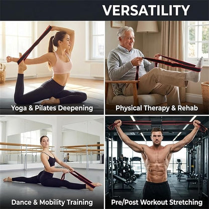 Fitness Resistance Bands, Pilates Band, Pedal Resistance Band with Handle, Exercise Bands Resistance, Yoga Straps for Stretching, Ligas De Resistencia para Hacer Ejer