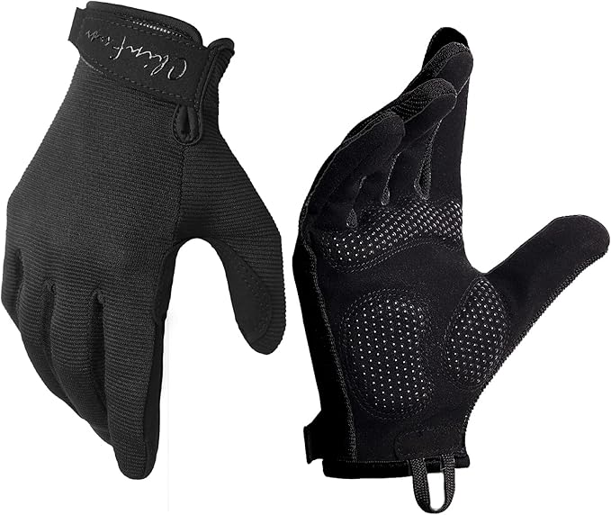 ChinFun Full Finger Workout Gloves for Men Breathable Gym Exercise Weight Lifting Gloves Full Palm Protection Deep