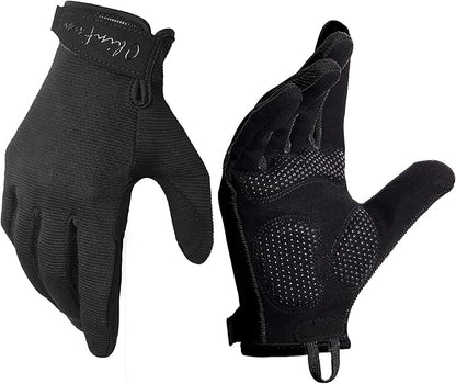 ChinFun Full Finger Workout Gloves for Men Breathable Gym Exercise Weight Lifting Gloves Full Palm Protection Deep