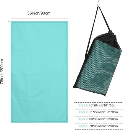Microfibre Towel Extra Large for Beach, Travel, Swimming, Bath– Quick Dry, Ultra Compact, Sand Free, Lightweight & Super Absorbent(Mint,78x35 in)