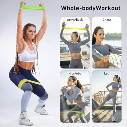 1 | 5 Pack Resistance Bands for Working Out, Workout Equipment, Exercise Bands for Home Gym & Stretching, Pilates Equipment, Fitness Equipment